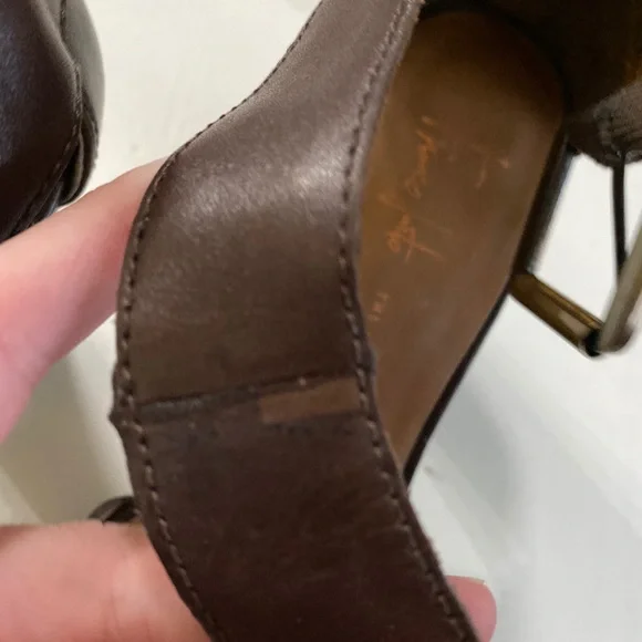 Vintage Italian Design Leather Heels Franco Sarto Women's heels - Picture 4 of 8